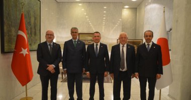 Turkish Parliament Foreign Affairs Committee Chair Fuat Oktay and members of the Turkish delegation visit Japan upon the invitation of Japan House of Representatives Foreign Affairs Committee Chairman, Tokyo, Japan, May 19, 2026. (AA Photo)