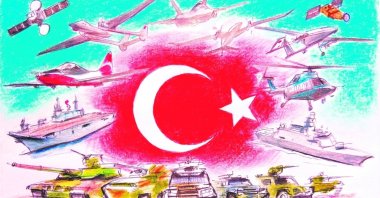"Türkiye increased defense expenditures from 1.4% to 2.3% of GDP, surpassing NATO’s two percentage point threshold and not only converging with the alliance average but also displaying a differentiated performance in several areas." (Illustration by Erhan Yalvaç)