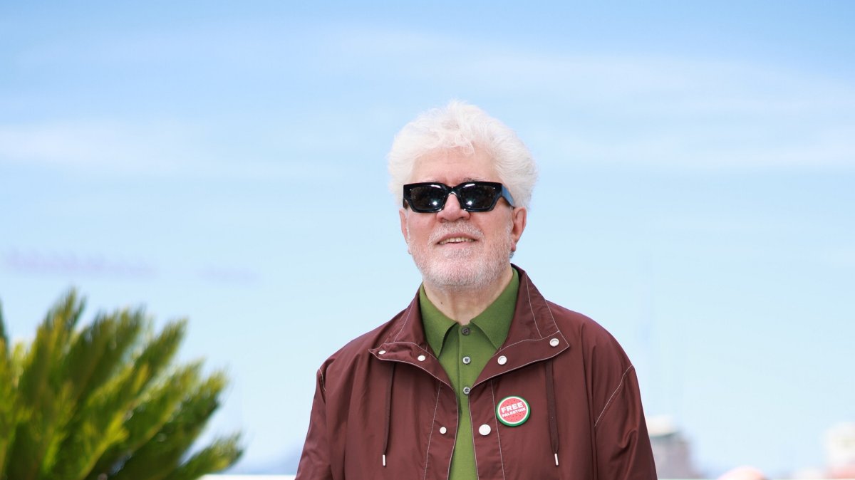 Director Pedro Almodovar attends the photocall for "Bitter Christmas" ("Amarga Navidad") during the 79th annual Cannes Film Festival, Cannes, France, May 20, 2026. (EPA Photo)