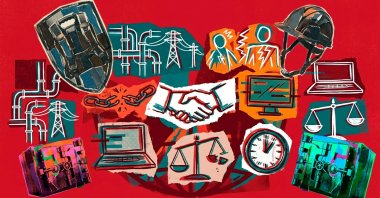 "Rebuilding global trust also requires recognizing a deeper transformation in the 'nature of security' itself." (Illustration by Daily Sabah designer Nizam Arslan)
