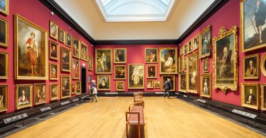 Classic historical paintings on display inside the National Portrait Gallery, London, U.K., Nov. 13, 2023. (Shutterstock Photo)