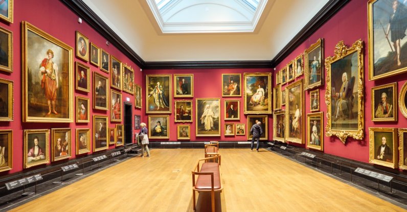 Classic historical paintings on display inside the National Portrait Gallery, London, U.K., Nov. 13, 2023. (Shutterstock Photo)