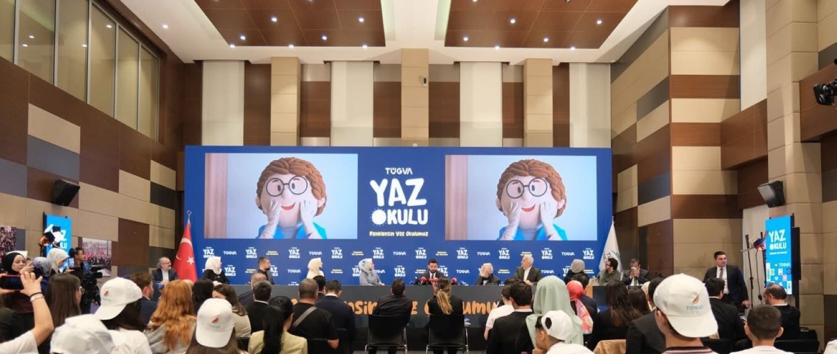 Guests attend the launch meeting of the 2026 Summer School Project organized by the Türkiye Youth Foundation (TÜGVA), Istanbul, Türkiye, May 20, 2026. (Courtesy of TÜGVA)