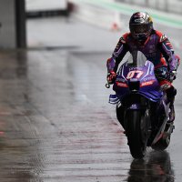 Turkish MotoGP rider Toprak Razgatlioglu of Prima Pramac Yamaha in action during the third free training session of the Motorcycling Grand Prix of Catalonia at the Circuit de Barcelona-Catalunya racetrack in Montmelo, Barcelona, Spain, May 16, 2026. (AA Photo)