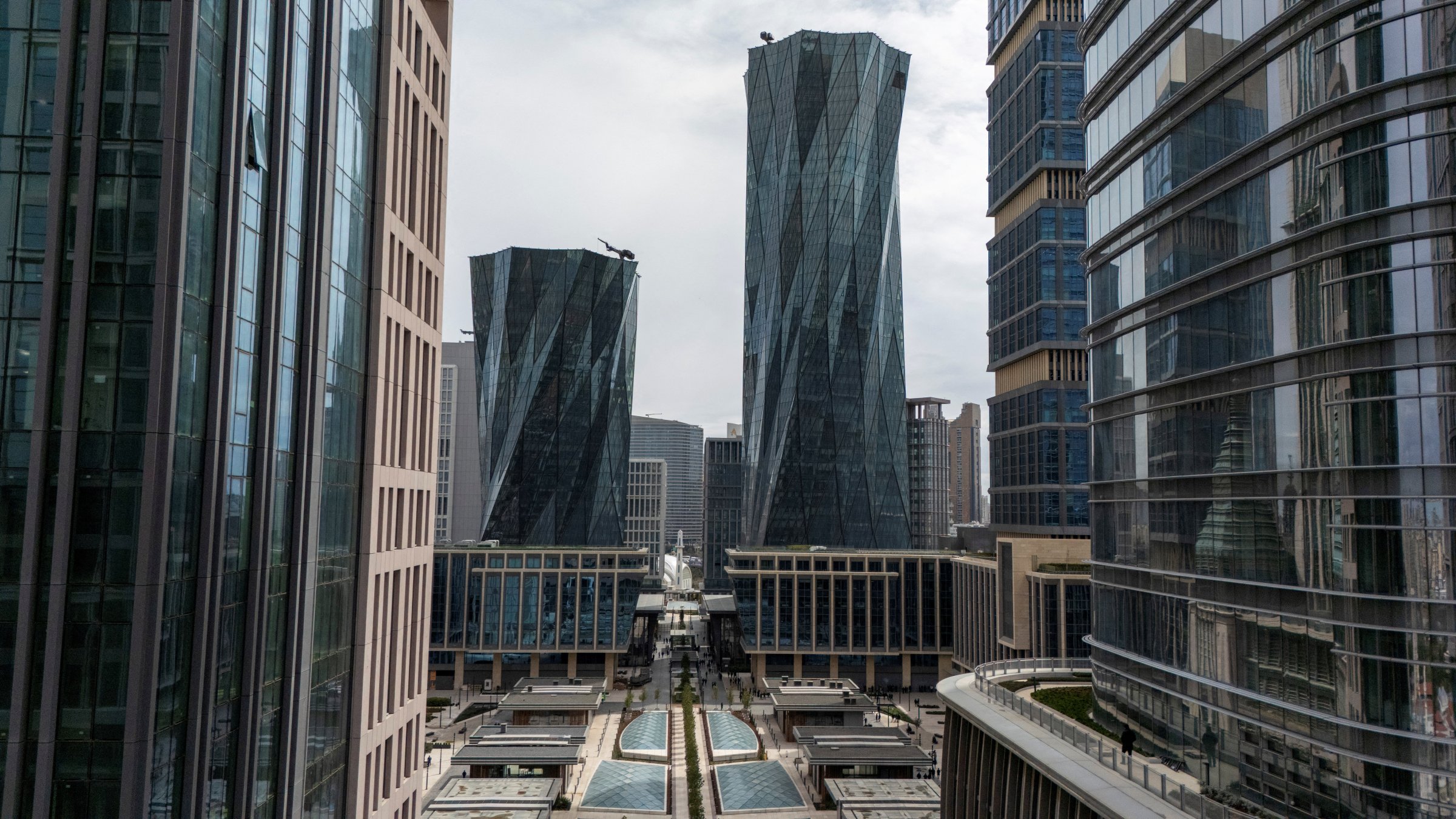 A drone view shows the Istanbul Financial Center in Istanbul, Türkiye, April 3, 2026. (Reuters Photo)