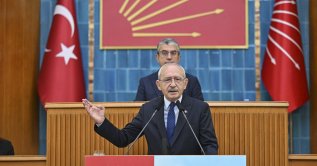 Republican People's Party (CHP) Chairperson Kemal Kılıçdaroğlu speaks at his party's parliamentary group meeting in the capital Ankara, Türkiye, Oct. 3, 2023. (AA File Photo)