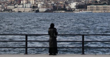 A woman watches the Bosporus in Istanbul, Türkiye, Jan. 13, 2026. (Getty Images Photo)