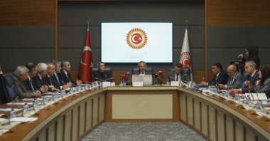 Members of the parliamentary commission established to investigate school incidents in Şanlıurfa and Kahramanmaraş convene in Ankara, Türkiye, May 20, 2026. (AA Photo)