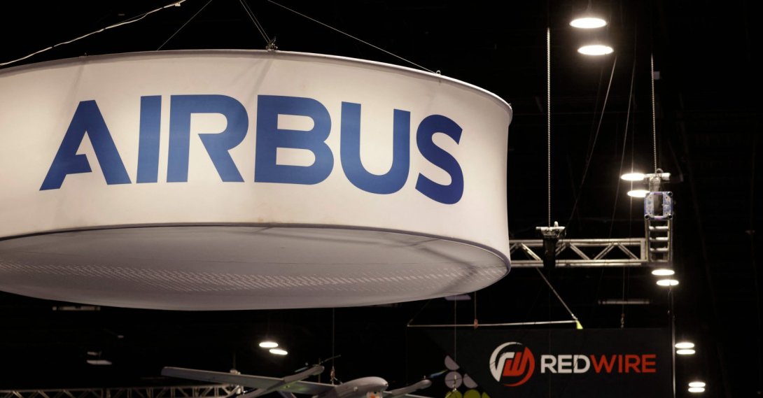 Airbus signage is displayed above the company's booth at Special Operations Forces (SOF) Week at the Tampa Convention Center in Tampa, Florida, U.S., May 19, 2026. (AFP Photo)