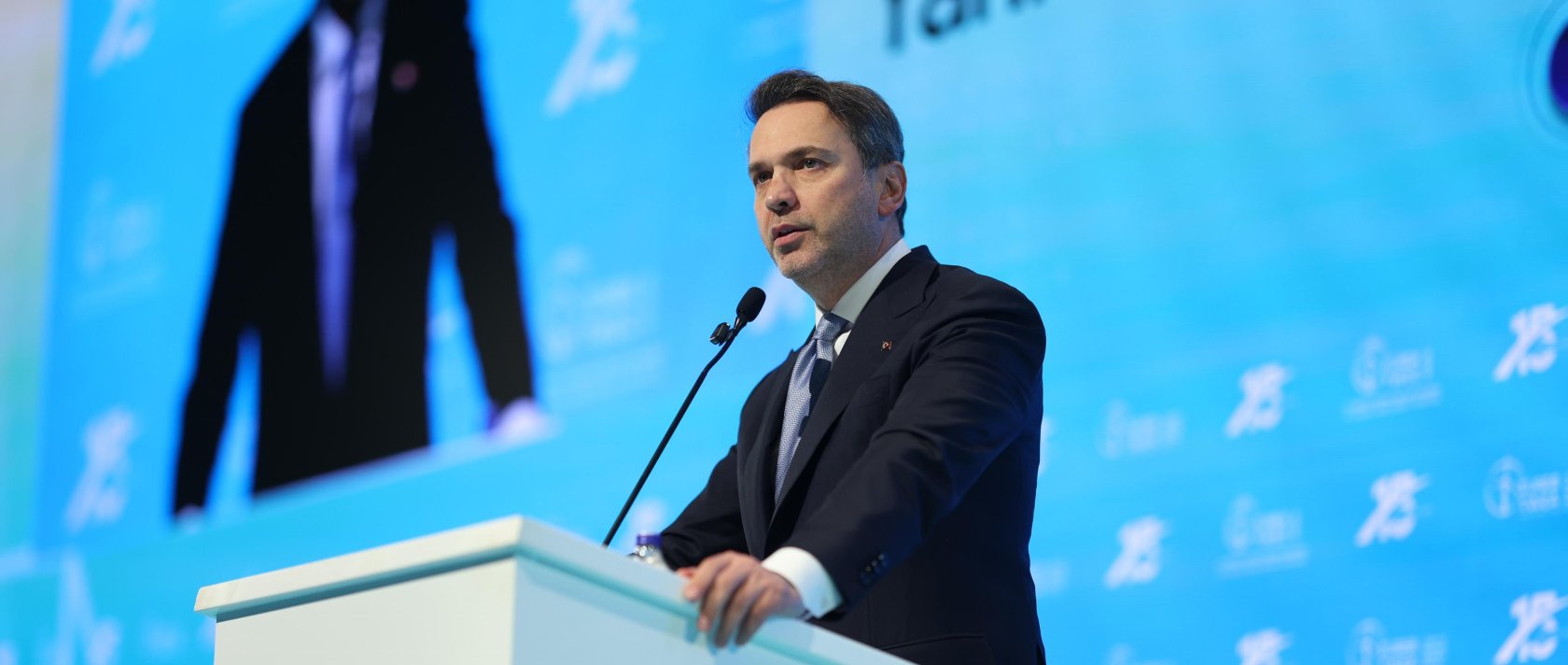 Energy and Natural Resources Alparslan Bayraktar delivers a speech at an event in Ankara, Türkiye, May 12, 2026. (AA Photo)