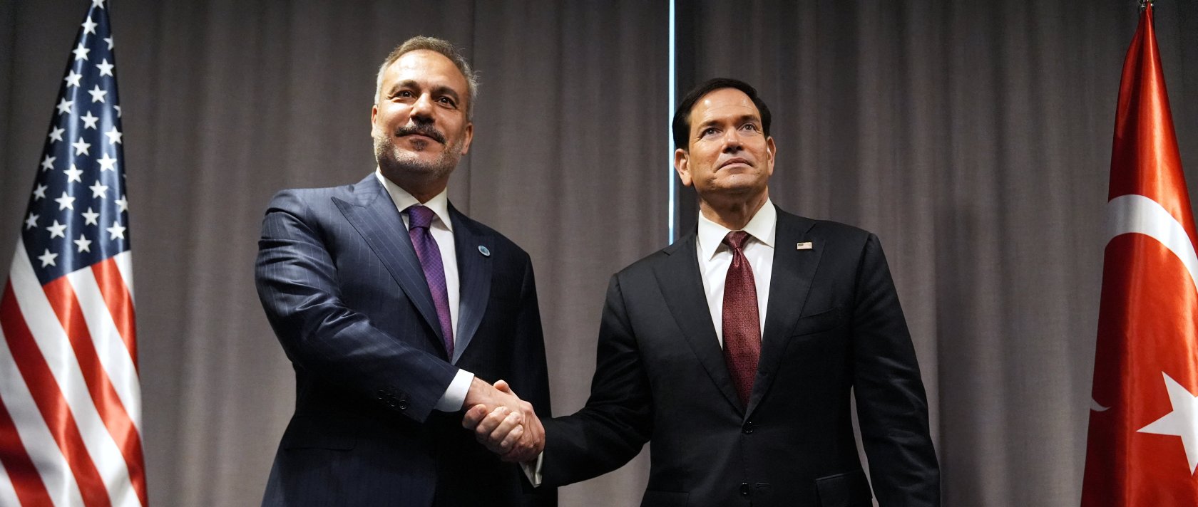 Foreign Minister Hakan Fidan meets U.S. Secretary of State Marco Rubio on the sidelines of a meeting of NATO foreign ministers in Helsingborg, Sweden, Friday, May 22, 2026. (Reuters Photo)