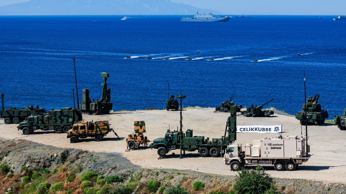 The latest products of the Turkish defense industry are displayed at the EFES 2026 exercise, Izmir, Türkiye, May 22, 2026. (DHA Photo)