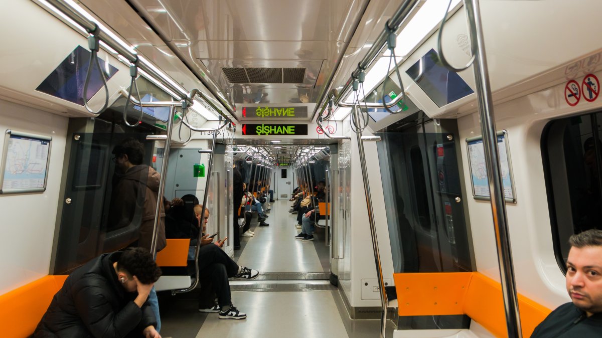 Passengers travel on a metro train during their daily commute, Istanbul, Türkiye, Feb. 24, 2026. (Shutterstock Photo) 