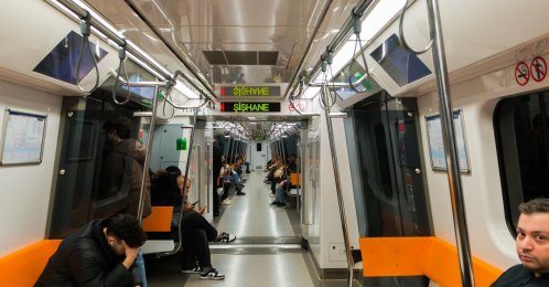Passengers travel on a metro train during their daily commute, Istanbul, Türkiye, Feb. 24, 2026. (Shutterstock Photo) 