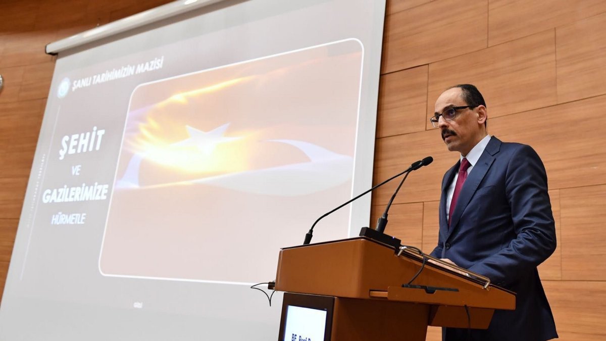 Ibrahim Kalın, head of Türkiye’s National Intelligence Organization (MIT), speaks at the War Institutes of the National Defense University (MSU), Istanbul, Türkiye, May 22, 2026. (AA Photo)