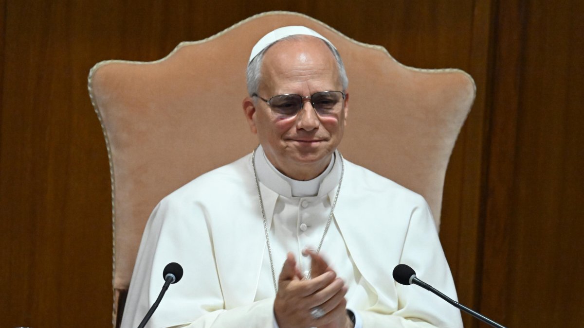 Pope Leo XIV attends the presentation of his first encyclical letter 'Magnifica humanitas', Vatican City, May 25, 2026. (EPA Photo)