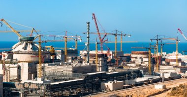 The construction site of Türkiye's first nuclear power plant, Akkuyu, in Mersin province, southern Türkiye, Sept. 17, 2025. (AA Photo)