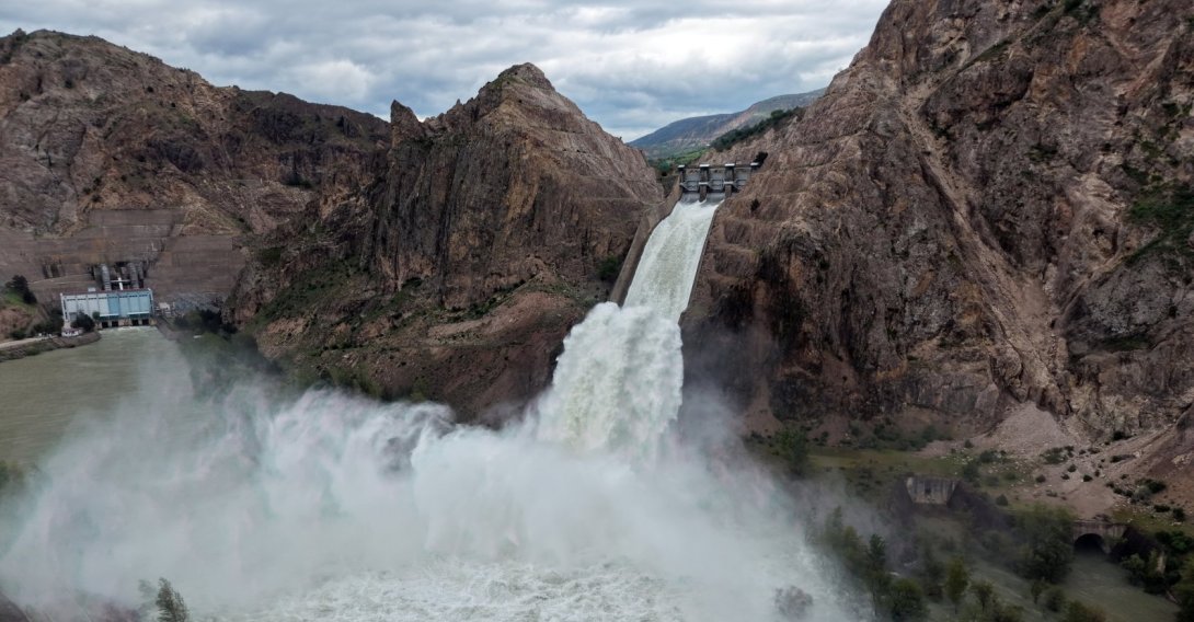 The Kılıçkaya Dam is seen in the Suşehi district of Sivas province, central Türkiye, May 19, 2026. (AA Photo)
