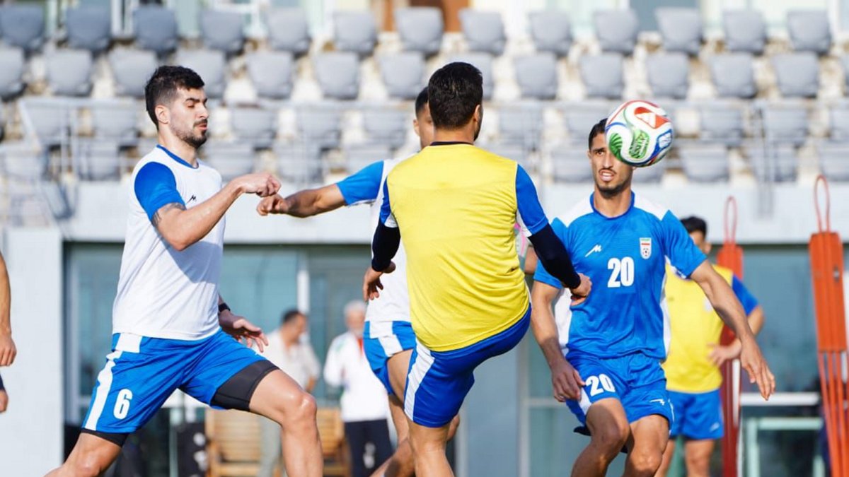 Iran national football team members train for the World Cup during their training camp stay, Antalya, Türkiye, May 25, 2026. (AA Photo)