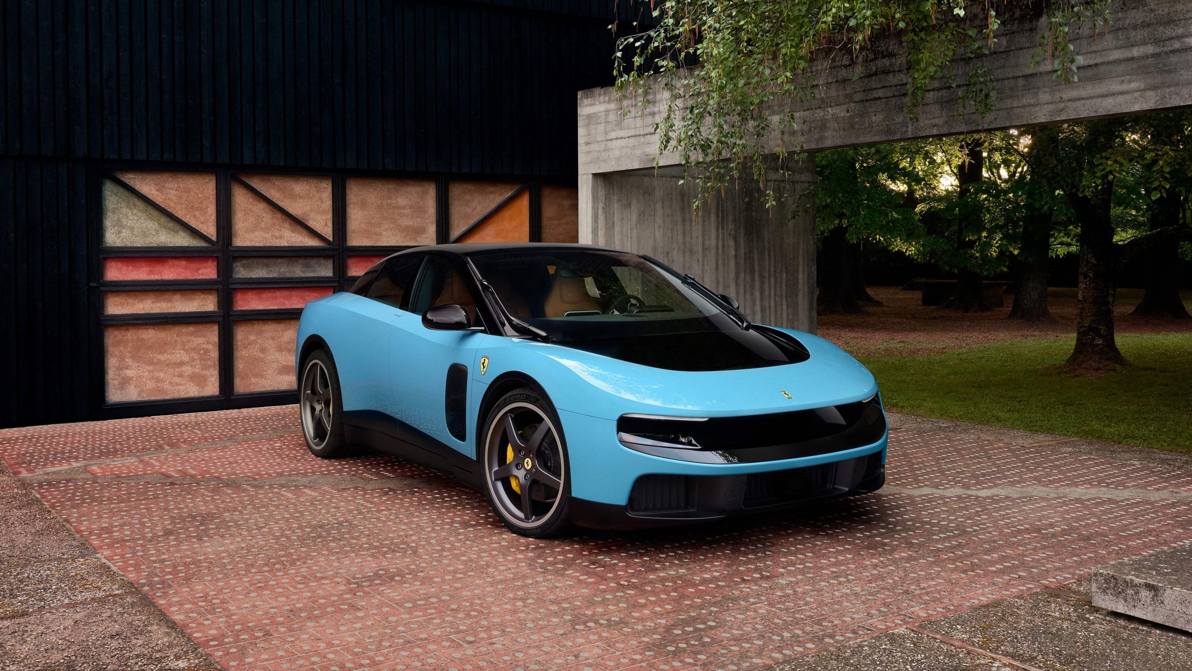 This handout picture released by Italian carmaker Ferrari shows the new fully electric Luce revealed in Rome, Italy, May 25, 2026. (AFP Photo)