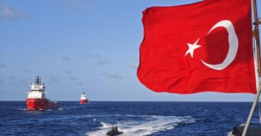 Turkish drilling support vessels are seen off Somalia, May 22, 2026. (IHA Photo)
