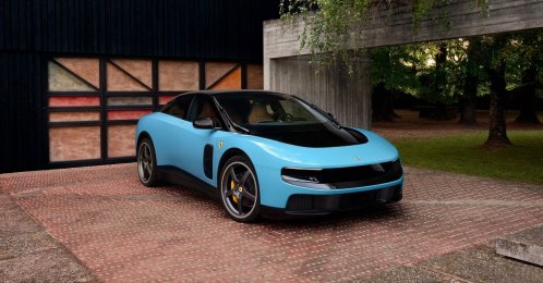 This handout picture released by Italian carmaker Ferrari shows the new fully electric Luce revealed in Rome, Italy, May 25, 2026. (AFP Photo)