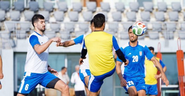 Iran national football team members train for the World Cup during their training camp stay, Antalya, Türkiye, May 25, 2026. (AA Photo)
