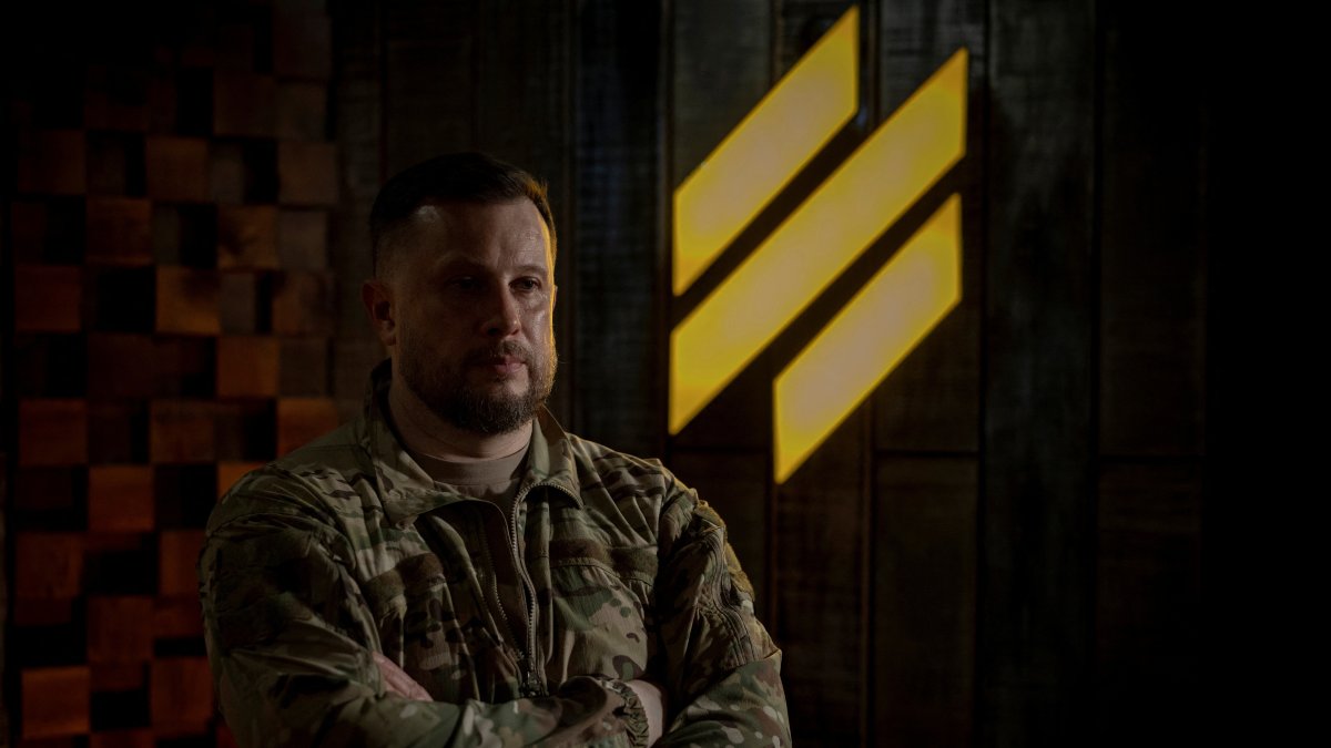 Brig. Gen. Andriy Biletsky of the Third Army Corps of the Ukrainian Armed Forces poses for pictures after an interview, amid Russia's attack on Ukraine, at an undisclosed location, Kharkiv, Ukraine, May 21, 2026. (Reuters Photo)