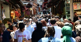 People walk through the historic Eminönü district in Istanbul, Türkiye, May 25, 2026. (AA Photo)