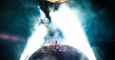 An undated aerial view of a Kanye West concert. (Photo courtesy of Hakan Uç)