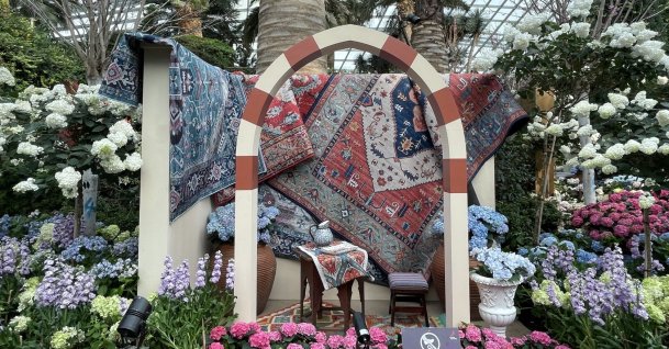 A view of Istanbul-themed “Blue Beauties” exhibition in Singapore’s world-famous public park Gardens by the Bay, Singapore, May 26, 2026. (AA Photo)