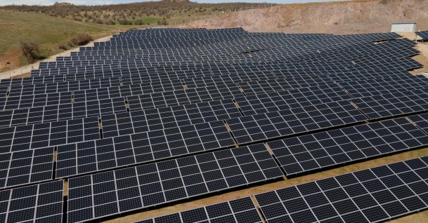 Solar panels are seen in Giresun province, northeastern Türkiye, April 21, 2021. (AA Photo)