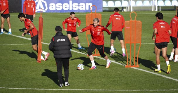 The Turkish national football team trains ahead of a friendly against North Macedonia as part of its preparations for the 2026 FIFA World Cup, Istanbul, Türkiye, May 29, 2026. (AA Photo)