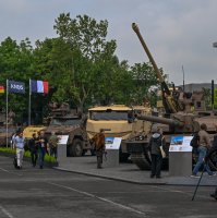Latest military vehicles on display at the Eurosatory Defense and Security expo, in Paris-Nord Villepinte exhibition center, Seine-Saint-Denis, France, June 21, 2024. (AFP File Photo)