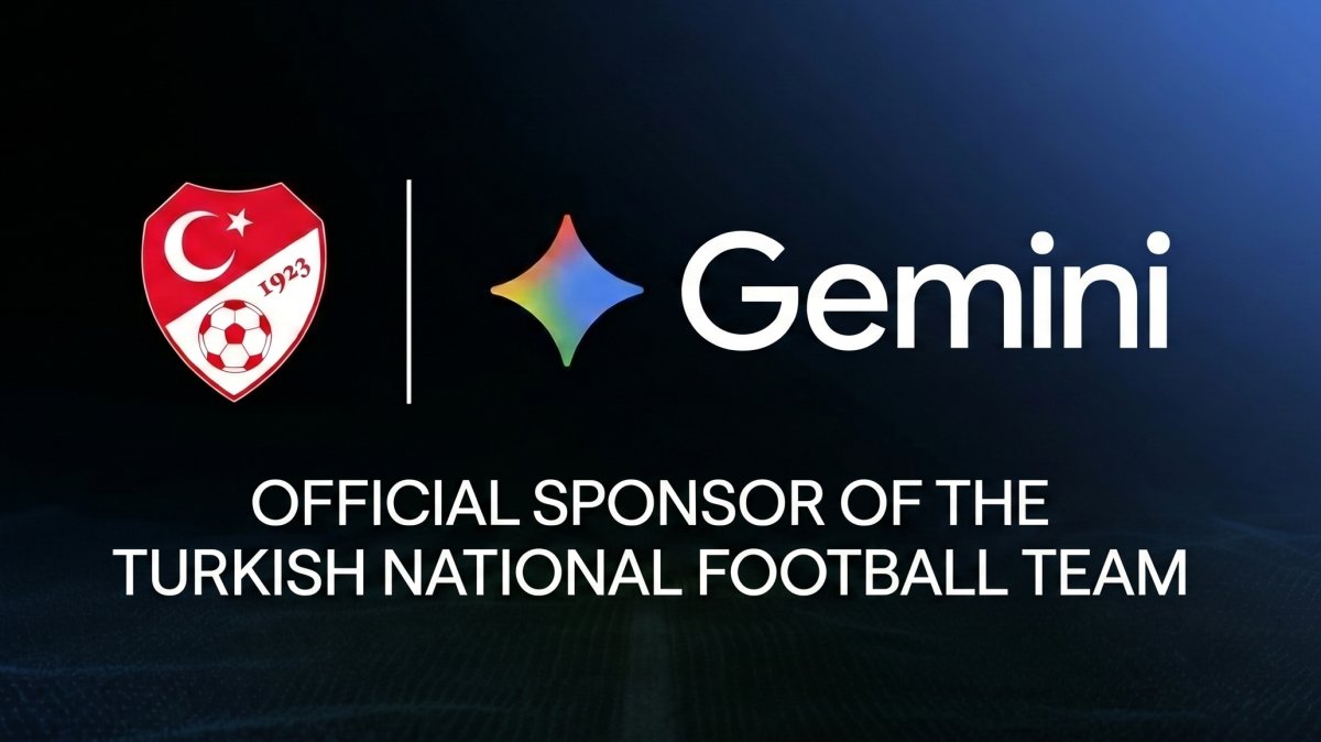 The promotional illustration shows the Turkish Football Federation (TFF) logo alongside the Google Gemini logo. (TFF on X)