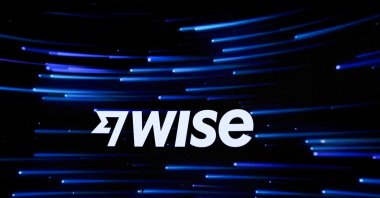 The logo for the money transfer company Wise is displayed on a screen during the company’s debut at the Nasdaq Market site, in New York City, U.S., May 11, 2026. (Reuters Photo)