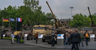 Latest military vehicles on display at the Eurosatory Defense and Security expo, in Paris-Nord Villepinte exhibition center, Seine-Saint-Denis, France, June 21, 2024. (AFP File Photo)