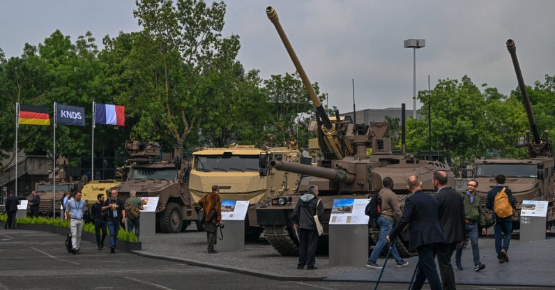 Latest military vehicles on display at the Eurosatory Defense and Security expo, in Paris-Nord Villepinte exhibition center, Seine-Saint-Denis, France, June 21, 2024. (AFP File Photo)