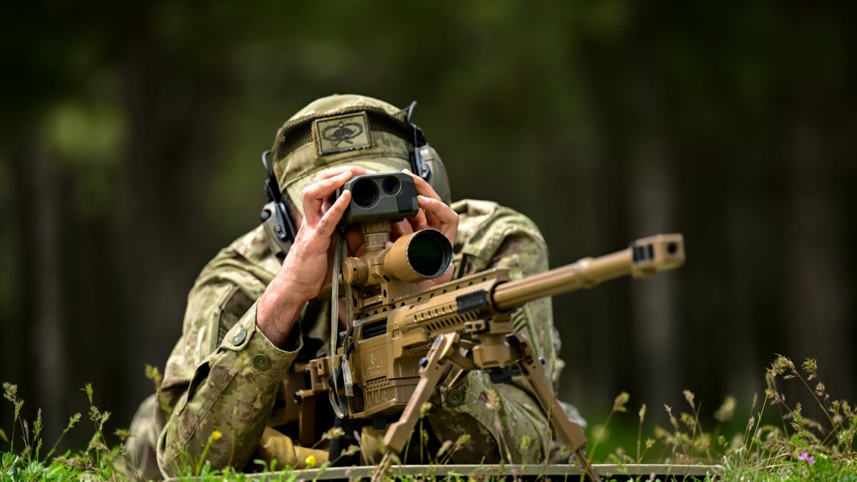 A special mission marksman of the Turkish Armed Forces (TSK) takes part in training exercises at the Mountain Commando School and Training Center, Isparta, Türkiye, June 2, 2026. (AA Photo)