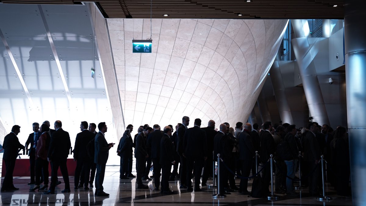 People are seen at the Istanbul Financial Center, Istanbul, Türkiye, May 7, 2026. (AA Photo)