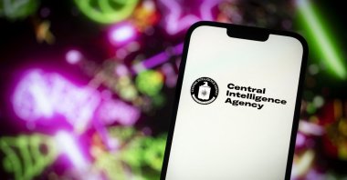 The CIA Central Intelligence Agency logo is seen in this photo illustration, in Warsaw, Poland, Nov. 23, 2023. (NurPhoto via AFP)