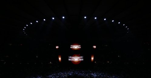 Interior view of Madison Square Garden before the Cleveland Cavaliers game against the New York Knicks during Game 2 of the NBA Eastern Conference Finals at Madison Square Garden, New York City, U.S., May 21, 2026. (Getty Images Photo)