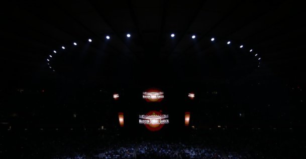 Interior view of Madison Square Garden before the Cleveland Cavaliers game against the New York Knicks during Game 2 of the NBA Eastern Conference Finals at Madison Square Garden, New York City, U.S., May 21, 2026. (Getty Images Photo)