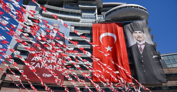 Exterior of the CHP headquarters in Ankara, Türkiye, May 30, 2026. (İHA Photo) 