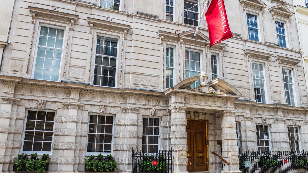 Christie’s Auction House historic façade, London, U.K., July 2023. (Shutterstock Photo)