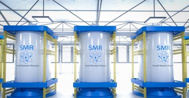 An illustration showing small modular nuclear reactors (SMRs). (Shutterstock Photo)