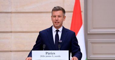 Hungary's Prime Minister Peter Magyar attends a joint news conference after a meeting at the Elysee Presidential Palace in Paris, France, June 3, 2026. (Reuters Photo)