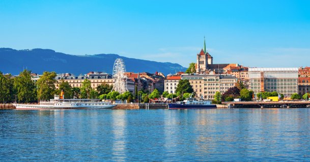 This undated photo shows a panoramic view of Geneva, Switzerland. (Shutterstock Photo)