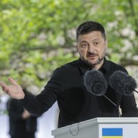 Ukrainian President Volodymyr Zelenskyy speaks during a joint press conference with NATO Secretary-General Mark Rutte (not pictured), Kyiv, Ukraine, June 3, 2026. (EPA Photo)