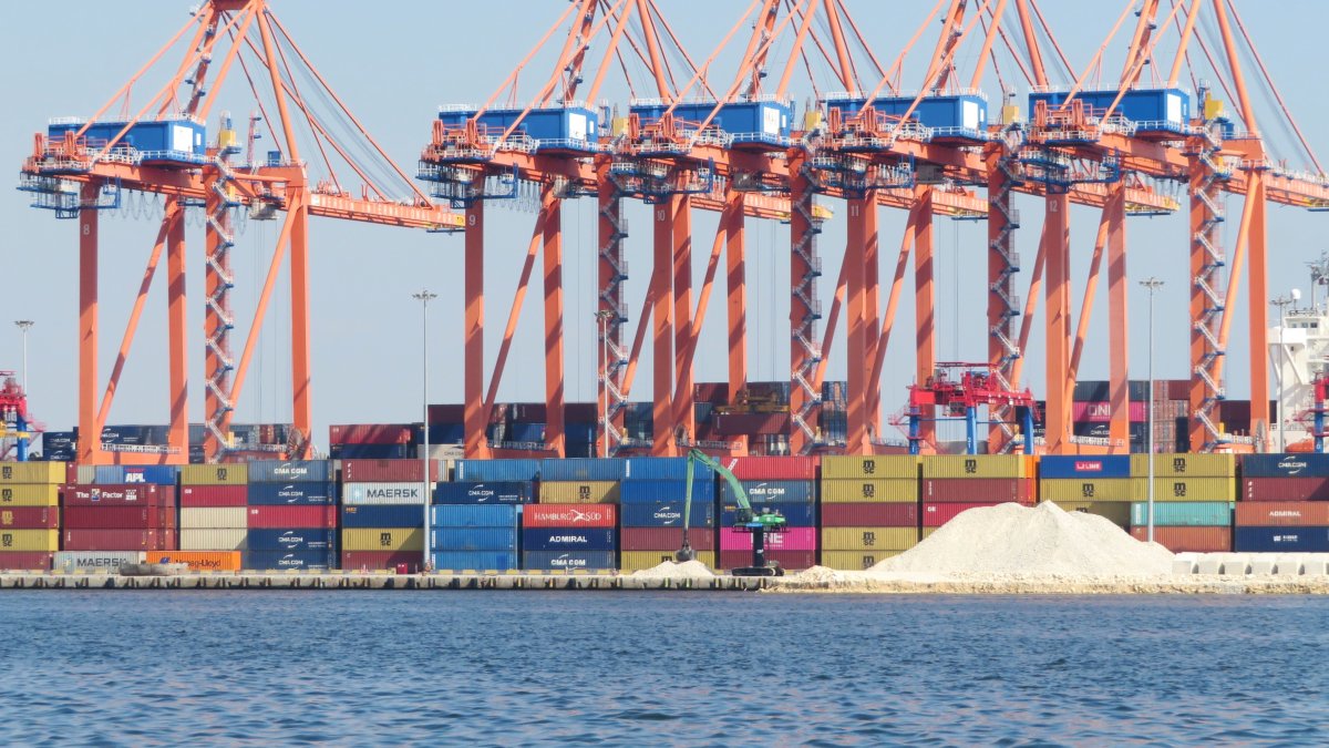 A general view of the port of Mersin, southern Türkiye, Oct. 8, 2024. (Reuters Photo)